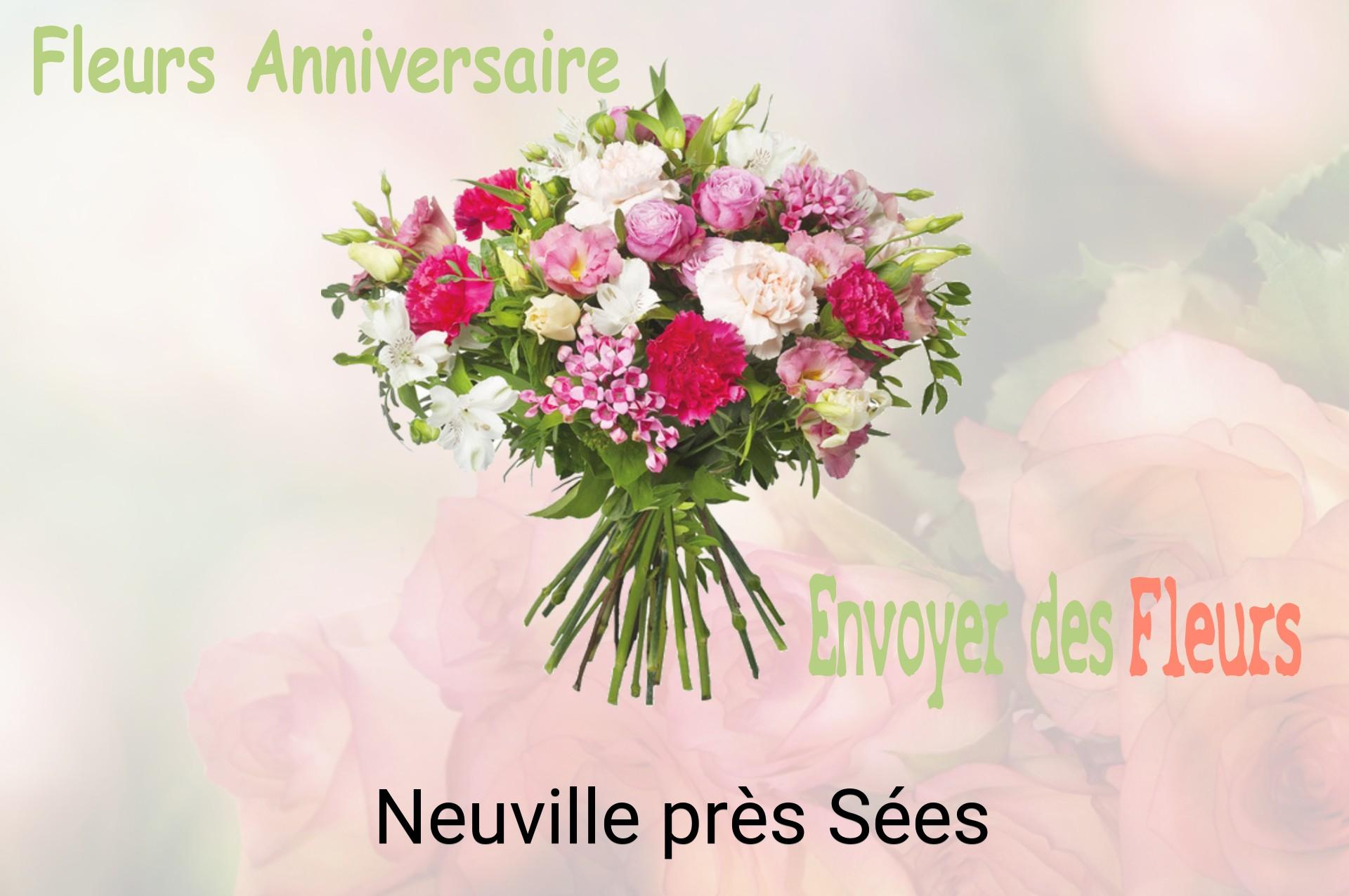 Bouquet de fleurs d’anniversaire livré à Neuville-près-Sées